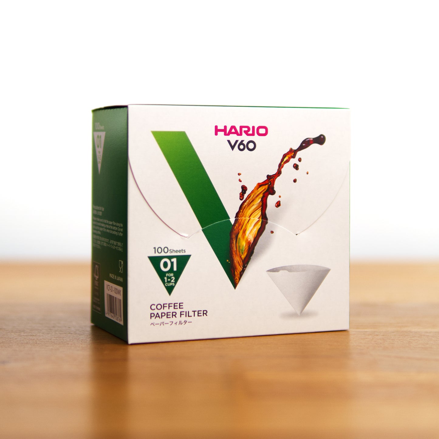 Hario V60 Filter Paper 01 White 100 pcs