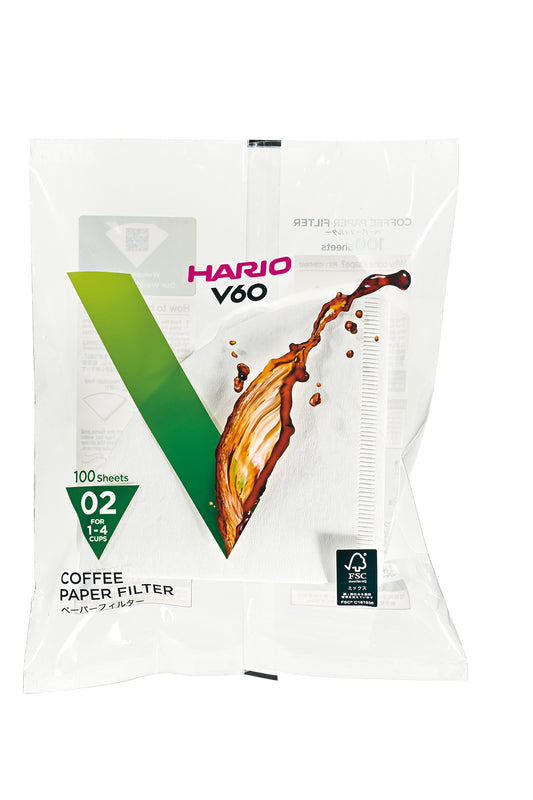 Hario V60 Filter Paper 02 White 100 pcs